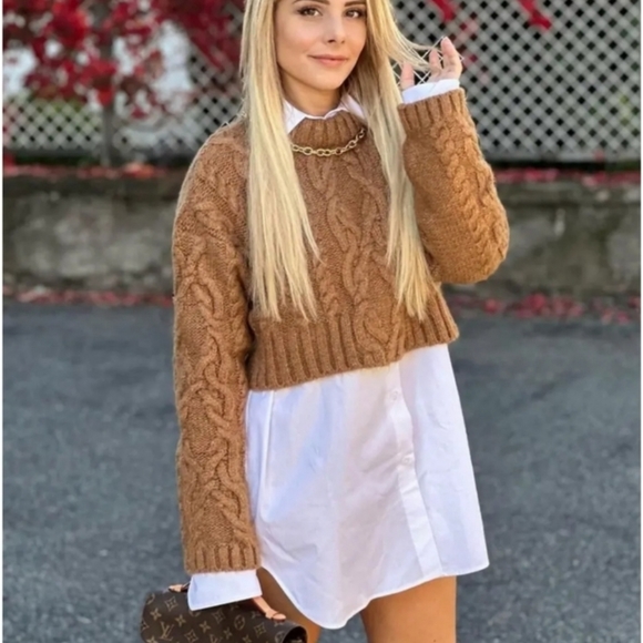 Zara Cable Knit Sweater - Picture 7 of 7